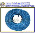 3 strand blue polypropylene rope , polypropylene split film rope , pp packing rope